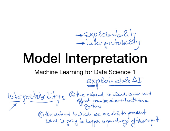 model interpretation