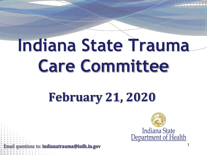 indiana state trauma care committee