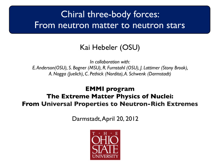 chiral three body forces from neutron matter to neutron
