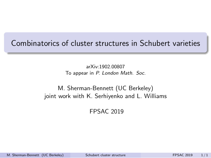combinatorics of cluster structures in schubert varieties