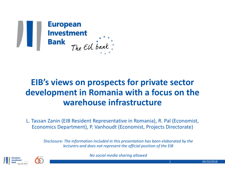 eib s views on prospects for private sector development