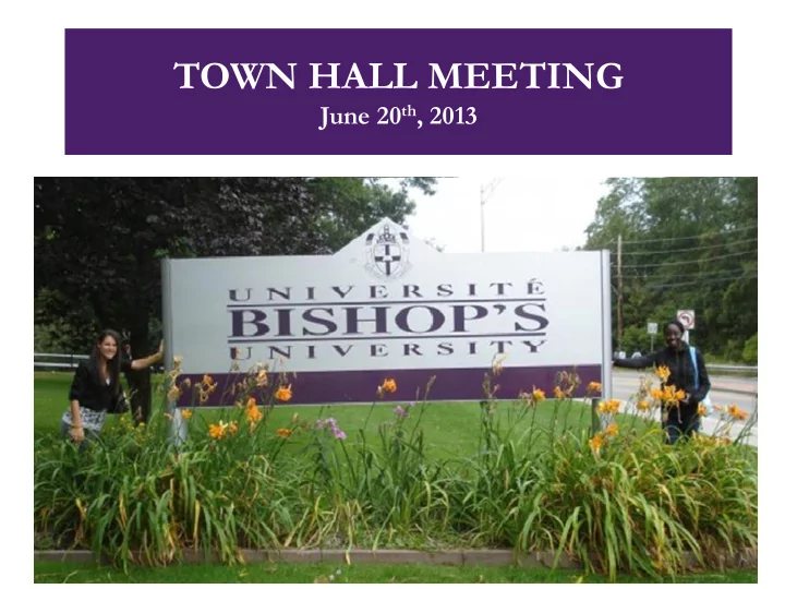 town hall meeting