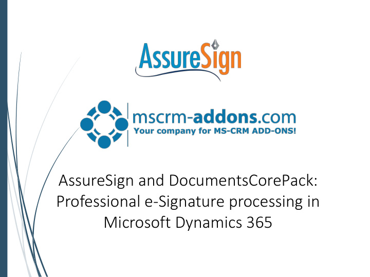 assuresign and documentscorepack professional e signature