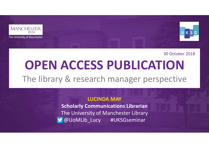 open access publication