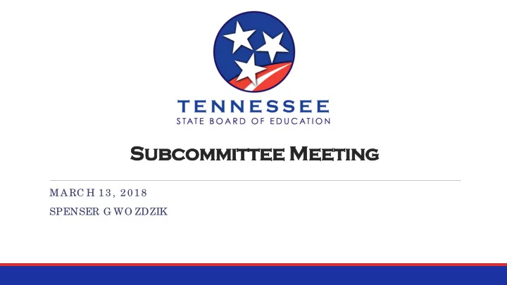 subcommitt ttee m ee meeti ting