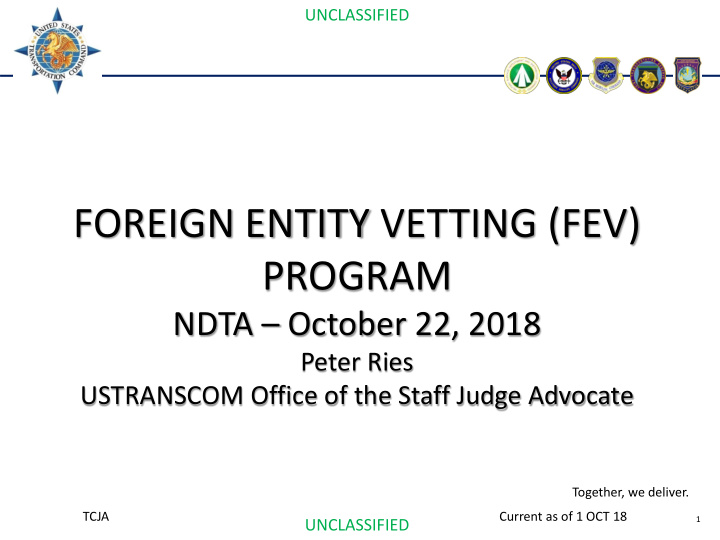 foreign entity vetting fev program