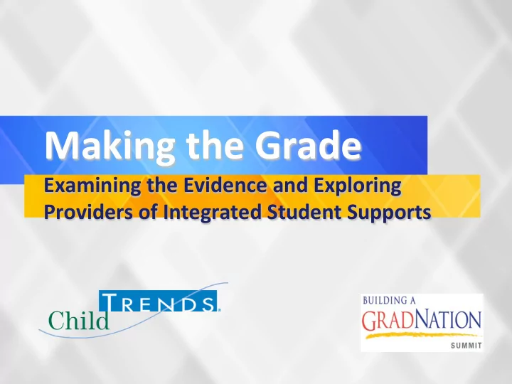 making the grade