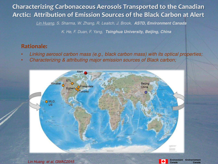 characterizing carbonaceous aerosols transported to the