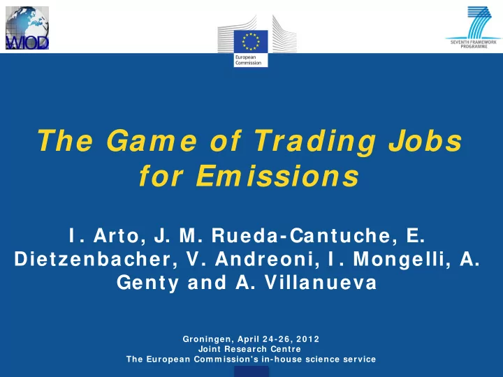 the gam e of trading jobs for em issions