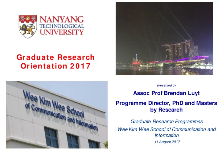 graduate research orientation 2 0 1 7
