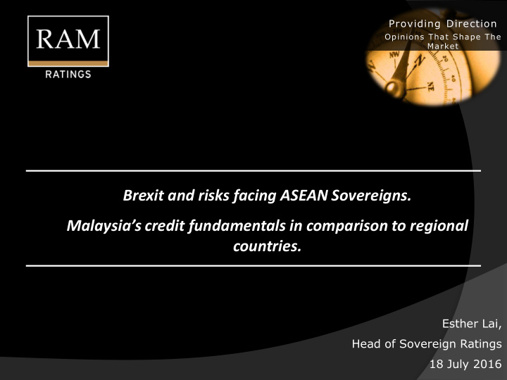 malaysia s credit fundamentals in comparison to regional