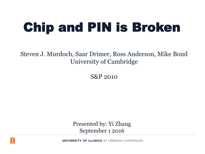chip and chip and pin pin is b is brok oken en