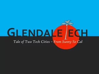 AGENDA  Brief Overview of City  Economic Composition of the City  Problem the City was