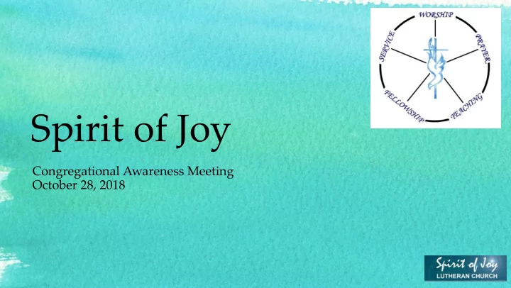 spirit of joy