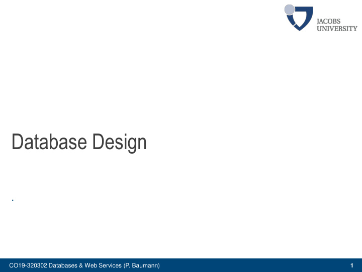 database design