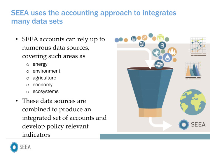 seea uses the accounting approach to integrates