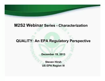 Where is EPA involved  EPA concerns at munitions response sites  Conceptual Site Model