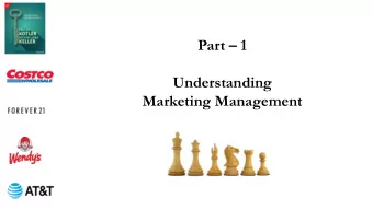 Part  1  Understanding  Marketing Management  Resource Person  MATHISHA HEWAVITHARANA  MBA
