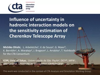 Influence of uncertainty in  hadronic interaction models on  the sensitivity estimation of