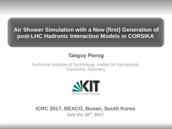 Air Shower Simulation with a New (first) Generation of  post-LHC Hadronic Interaction Models in