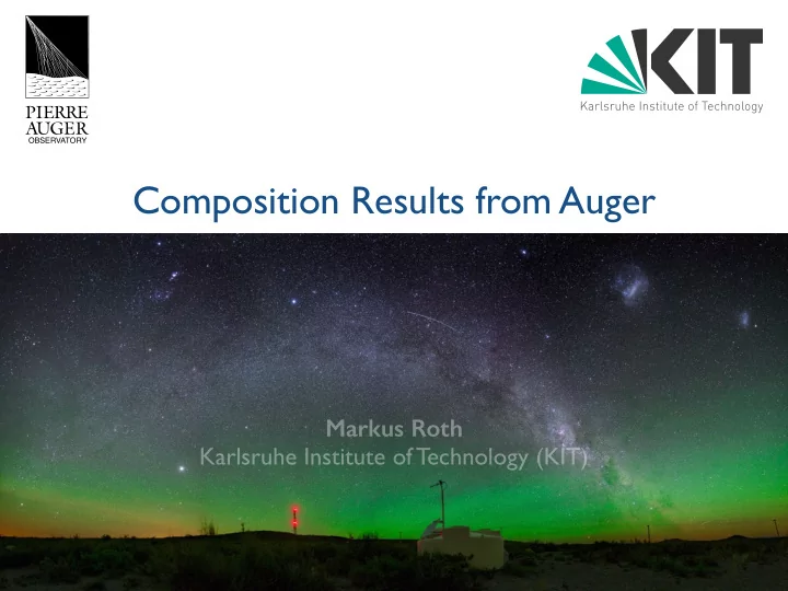 composition results from auger