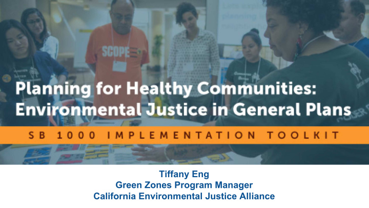 tiffany eng green zones program manager california