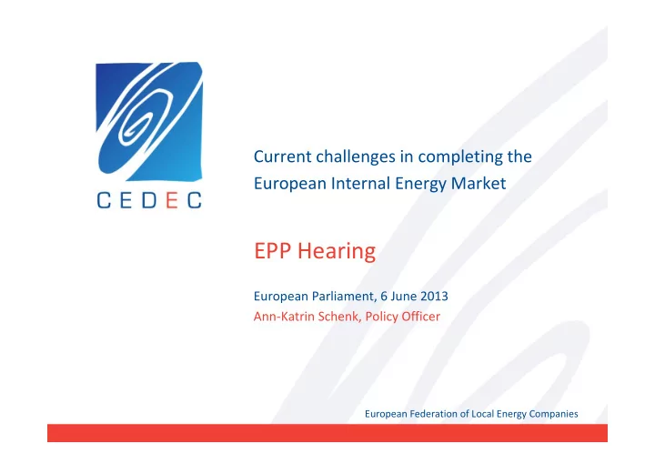 epp hearing