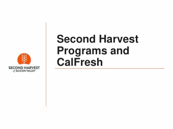 Programs and  CalFresh  Goals  Define Programming (Food Connection)    Communicating with