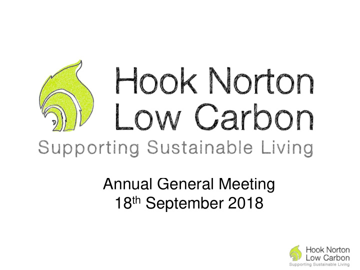 annual general meeting 18 th september 2018 agenda