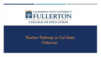 Teacher Pathway at Cal State  Fullerton  WELCOME!  Presenter: Jennifer Robles  Please use the