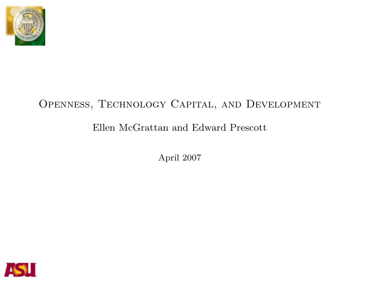 openness technology capital and development