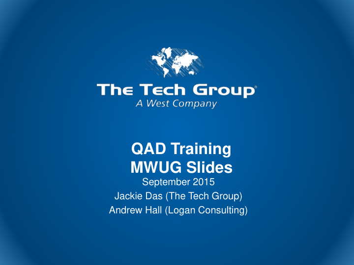 qad training