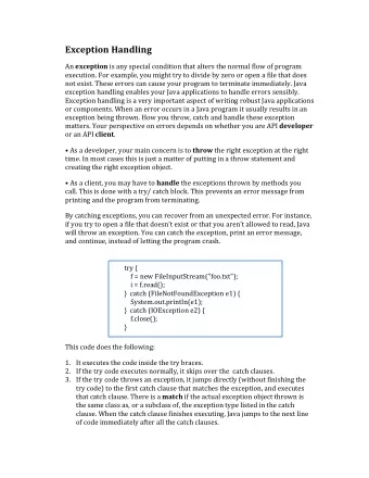 If  the   FileInputStream constructor  fails  to  open  the  file,  it