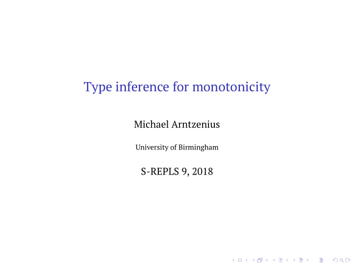type inference for monotonicity
