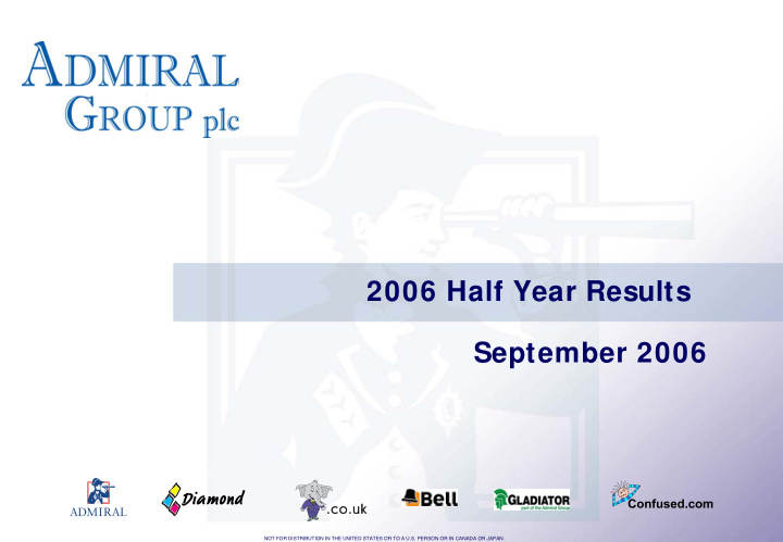2006 half year results september 2006