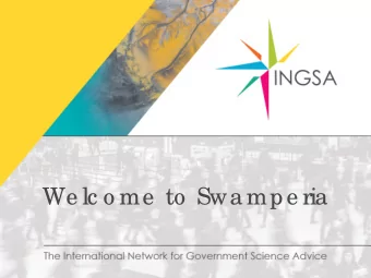 We lc o me  to  Swa mpe ria  Swa mpe ria  A c a se  study o n future  te c hno lo g y in  the  fig