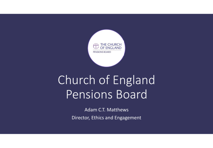 church of england pensions board