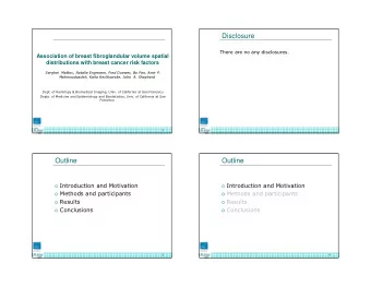 Disclosure  Association of breast fibroglandular volume spatial  There are no any disclosures.