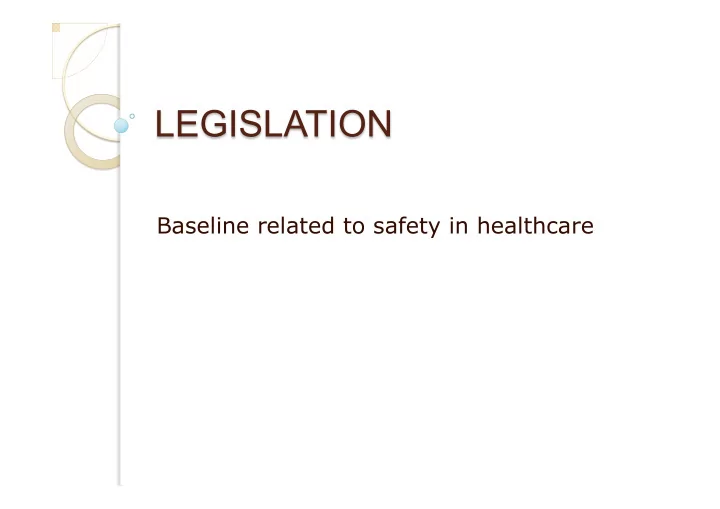 legislation