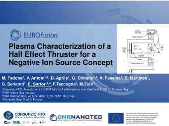 Negative Ion Source Concept M. Fadone 1 , V. Antoni 1,2 , D. Aprile 1 , G. Chitarin 1,4 , A.
