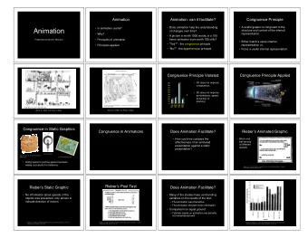 Animation  structure and content of the internal  of changes over time?  representation.   Why?