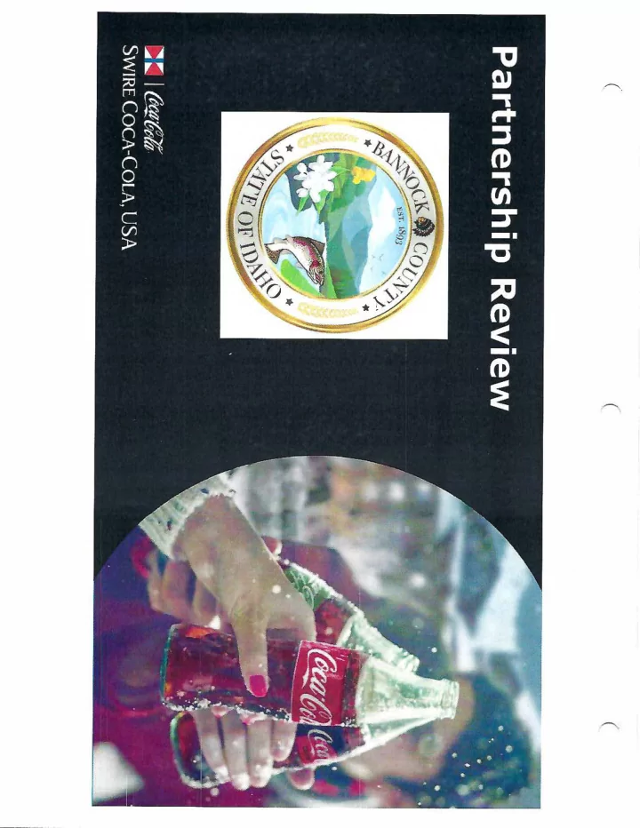 agenda the swire coca cola team introductions a brief