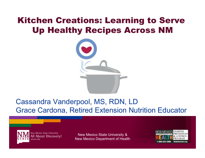 kitchen creations learning to serve up healthy recipes