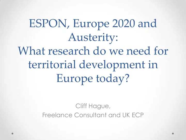 what research do we need for