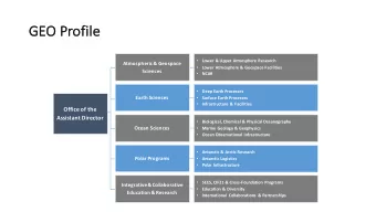 GE  GEO Profile  Lower &amp; Upper Atmosphere Research    Atmospheric &amp; Geospace  Lower