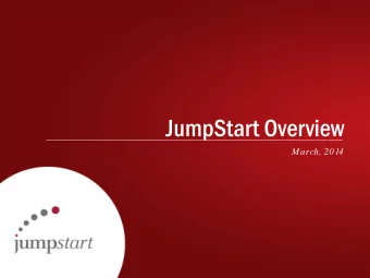 JumpStart Overview  March, 2014  Juventas Therapeutics  Cleveland, Ohio  Exciting Northeast Ohio