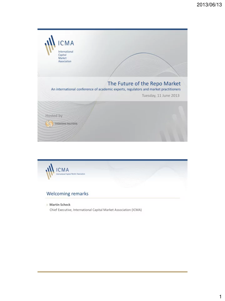 the future of the repo market
