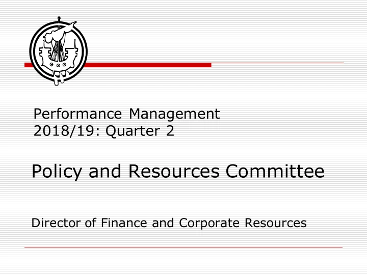 policy and resources committee