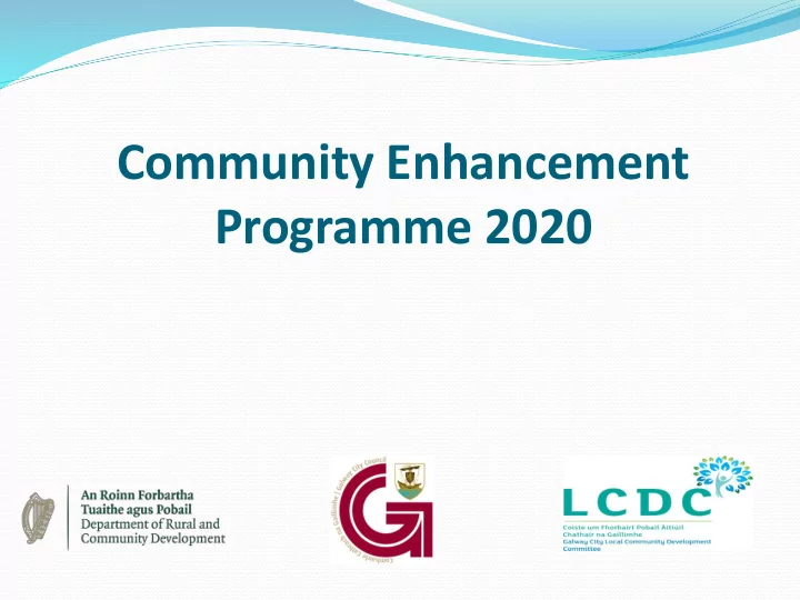 community enhancement
