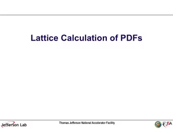 Lattice Calculation of PDFs  Two Challenges.   Euclidean lattice precludes the calculation of